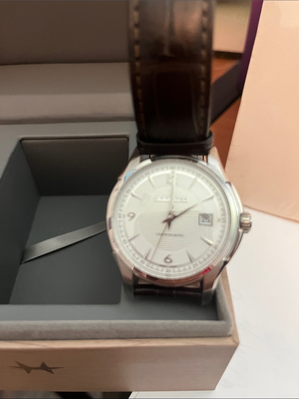 Hamilton Jazzmaster Viewmatic Automatic Watch H325151 41mm Sapphire Swiss Men' - Picture 4 of 13